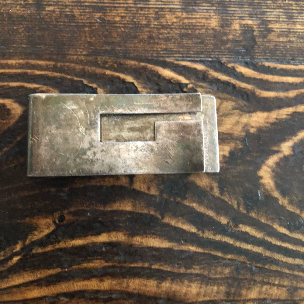 Gucci sterling silver money clip